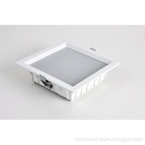 White 240V Square Cob Led Downlight 24w 2000lm 80 Degree Fo